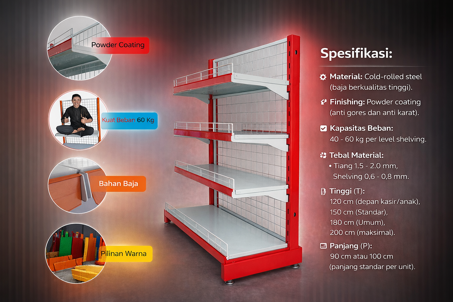 Spesifikasi Rak Minimarket Banjarmasin